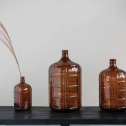 Creative Co-Op New Arrivals Vintage Reproduction Amber Glass Bottle