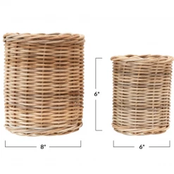 Creative Co-Op Hand-Woven Wicker Baskets 9 Creative Co-Op Hand-Woven Wicker Baskets