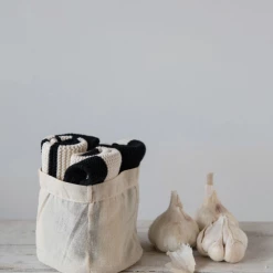 Creative Co-Op New Arrivals Knit Striped Dish Cloth Set