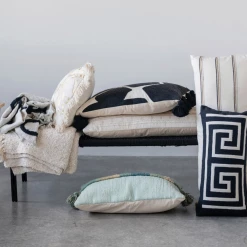 Creative Co-Op Kenna Woven Lumbar Pillow