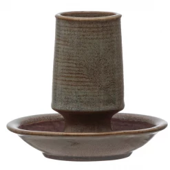 Creative Co-Op New Arrivals Stoneware Match Holder With Striker Plate