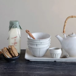 Creative Co-Op New Arrivals Cream Stoneware Platter