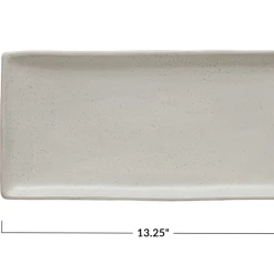 Creative Co-Op New Arrivals Cream Stoneware Platter