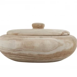 Creative Co-Op New Arrivals McGee Paulownia Wood Container