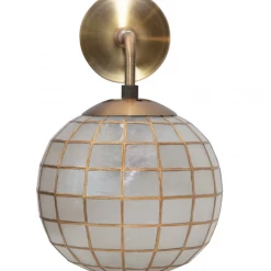 Creative Co-Op New Arrivals Gia Capiz Wall Sconce