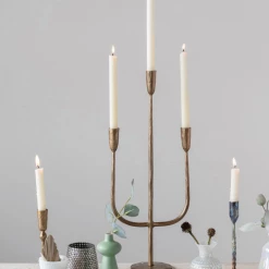 Creative Co-Op New Arrivals Hand-Forged Metal Candelabra