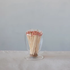Creative Co-Op Glass Match Holder New Arrivals