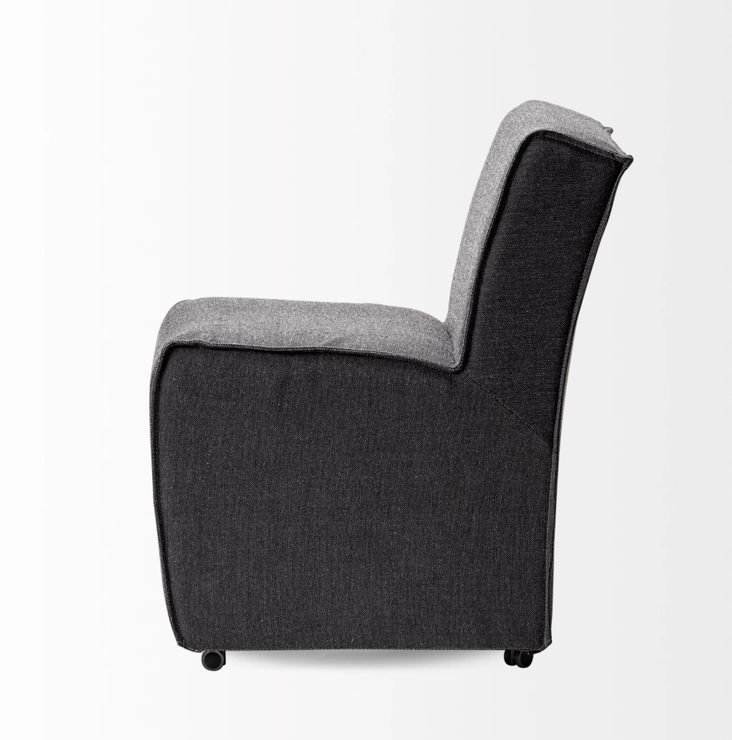 Dovetail New Arrivals Dae Fully Upholstered Grey Dining Chair Set Of 2 5 Dovetail New Arrivals Dae Fully Upholstered Grey Dining Chair Set Of 2