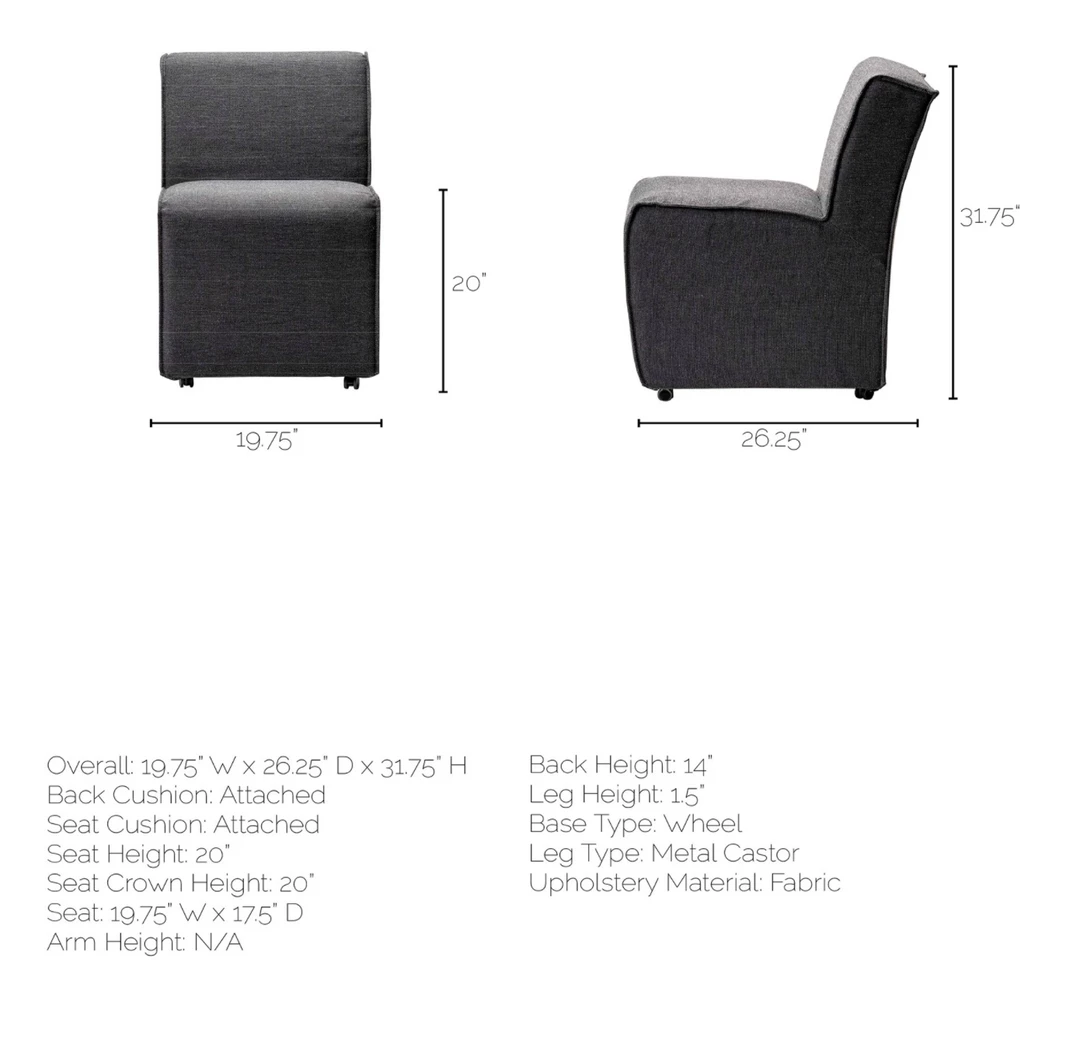 Dovetail New Arrivals Dae Fully Upholstered Grey Dining Chair Set Of 2 9 Dovetail New Arrivals Dae Fully Upholstered Grey Dining Chair Set Of 2