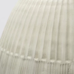 Mercana Reya Pearl White Striped Floor Vase