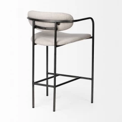 Mercana New Arrivals Parker Gun Metal Counter Stool