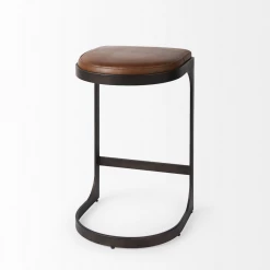 Mercana Tye Leather Counter Stool