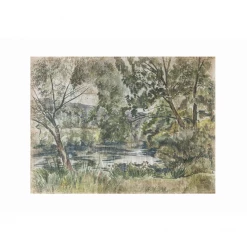 Creative Co-Op An Afternoon At The Pond Art Print New Arrivals