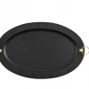 Mudpie New Arrivals Black Oval Tray 2 Mudpie New Arrivals Black Oval Tray