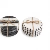 Mudpie New Arrivals Black & White Marble Coasters
