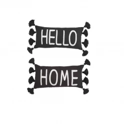 Mudpie Graphic Black Tassel Pillows New Arrivals