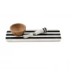 Mudpie Striped Marble Tray & Dip Set New Arrivals