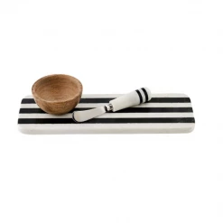 Mudpie Striped Marble Tray & Dip Set New Arrivals