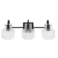 Capital Lighting Dylan Black Vanity Light