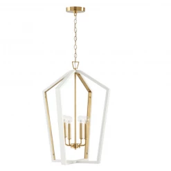 Capital Lighting Liam 4 Light White Pendant