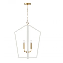 Capital Lighting Liam 4 Light White Pendant