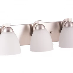 HOME Enhancements Victoria Brushed Nickel Vanity Light