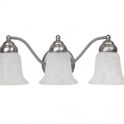 Capital Lighting Alabaster Nickel Vanity Light