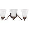 Capital Lighting Alabaster Bronze Vanity Light