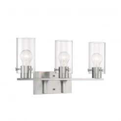 Satco/Nuvo Sommer Brushed Nickel Vanity Light Lighting