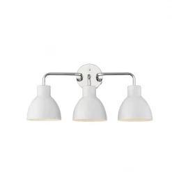 Satco/Nuvo Naomi Nickel & White Vanity Light