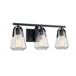 Satco/Nuvo Lighting Skye Matte Black Vanity Light