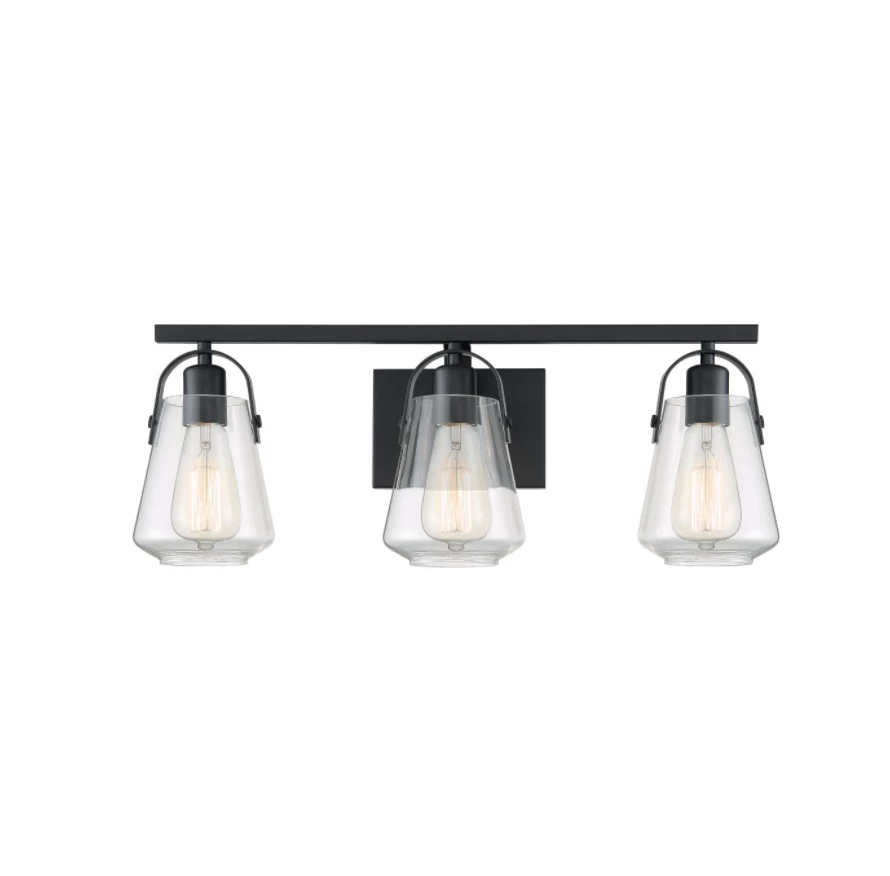 Satco/Nuvo Lighting Skye Matte Black Vanity Light 4 Satco/Nuvo Lighting Skye Matte Black Vanity Light