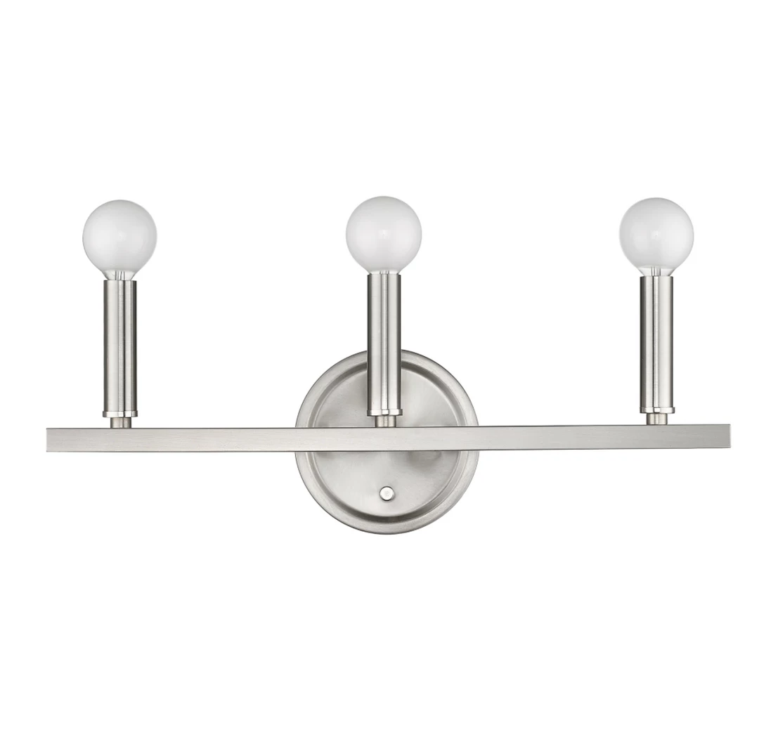 Acclaim Lighting Candice Nickel Vanity Light 4 Acclaim Lighting Candice Nickel Vanity Light