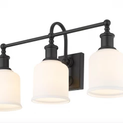 Z-Lite Elsie White & Black Vanity Light Lighting