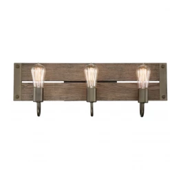 Satco/Nuvo Lighting Seth Wooden Vanity Light