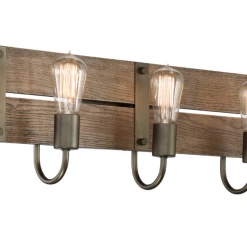 Satco/Nuvo Lighting Seth Wooden Vanity Light