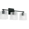 Capital Lighting Sandra Matte Black Vanity Light