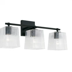 Capital Lighting Sandra Matte Black Vanity Light