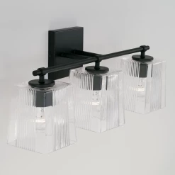 Capital Lighting Sandra Matte Black Vanity Light