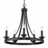 Golden Dano 5 Light Black Chandelier Lighting