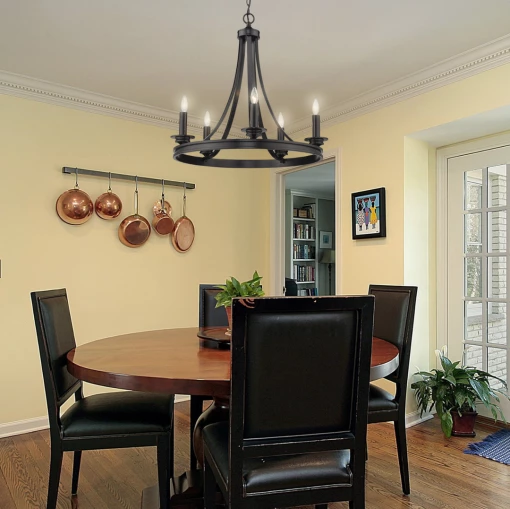 Golden Dano 5 Light Black Chandelier Lighting