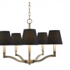 Golden Lighting Everly 5 Light Aged Brass Chandelier