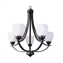 HOME Enhancements Amara 5 Light Bronze Chandelier Lighting