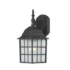 Satco/Nuvo Ellis Outdoor Black Wall Sconce