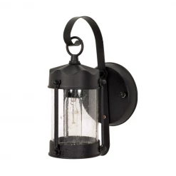 Satco/Nuvo Jonah Outdoor Black Wall Sconce