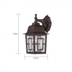 Satco/Nuvo Bailey Outdoor Rustic Bronze Wall Sconce