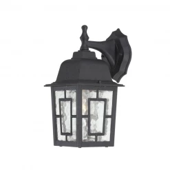 Satco/Nuvo Bailey Outdoor Matte Black Wall Sconce
