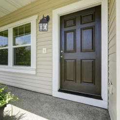 Satco/Nuvo Bailey Outdoor Matte Black Wall Sconce