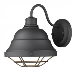 Golden Baylor Outdoor Black Wall Sconce