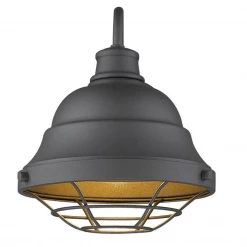 Golden Baylor Outdoor Black Wall Sconce